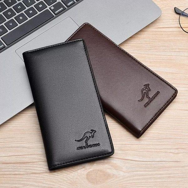 Men’s Long Slim Wallet Microfibre Leather