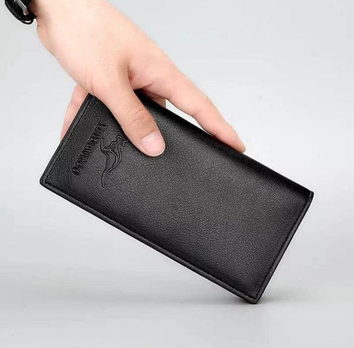 Men’s Long Slim Wallet Microfibre Leather