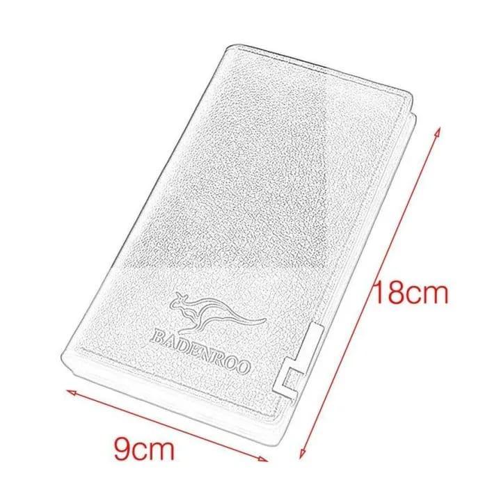 Men’s Long Slim Wallet Microfibre Leather