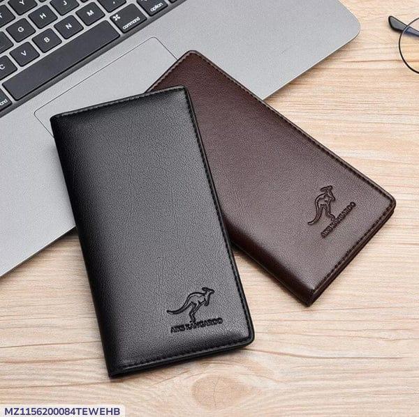 Men’s Long Slim Wallet Microfibre Leather