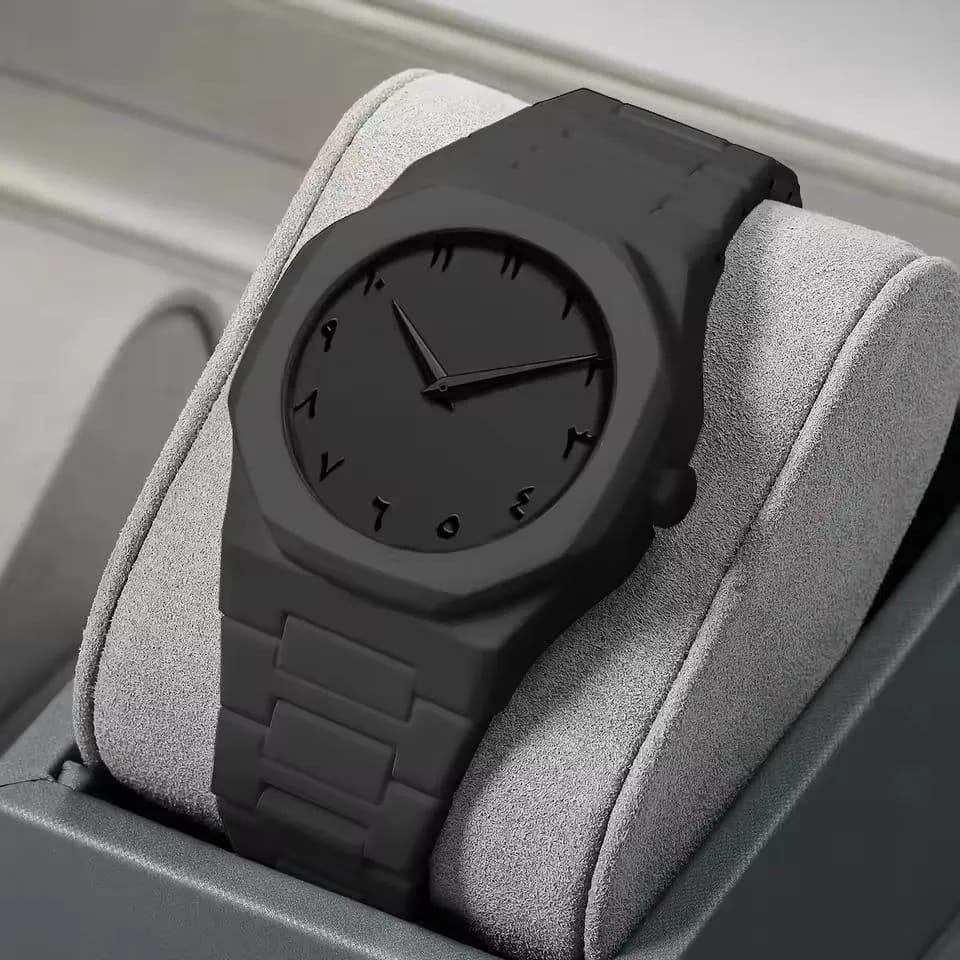 Black Arabic Aura Watch Stylish Aura