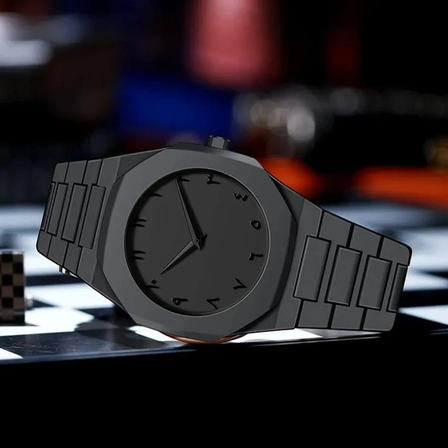 Black Arabic Aura Watch Stylish Aura
