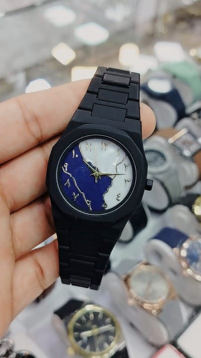 Black Arabic Aura Watch Stylish Aura